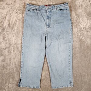 Gloria Vanderbilt Capri Women's 14 33X20 Pockets Jeans Pants‎ Blue Pre-Owned